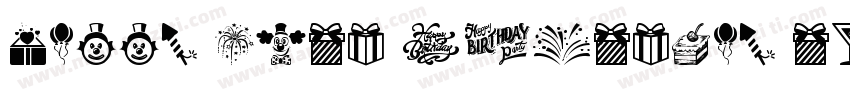Happy 30th birthday to me字体转换